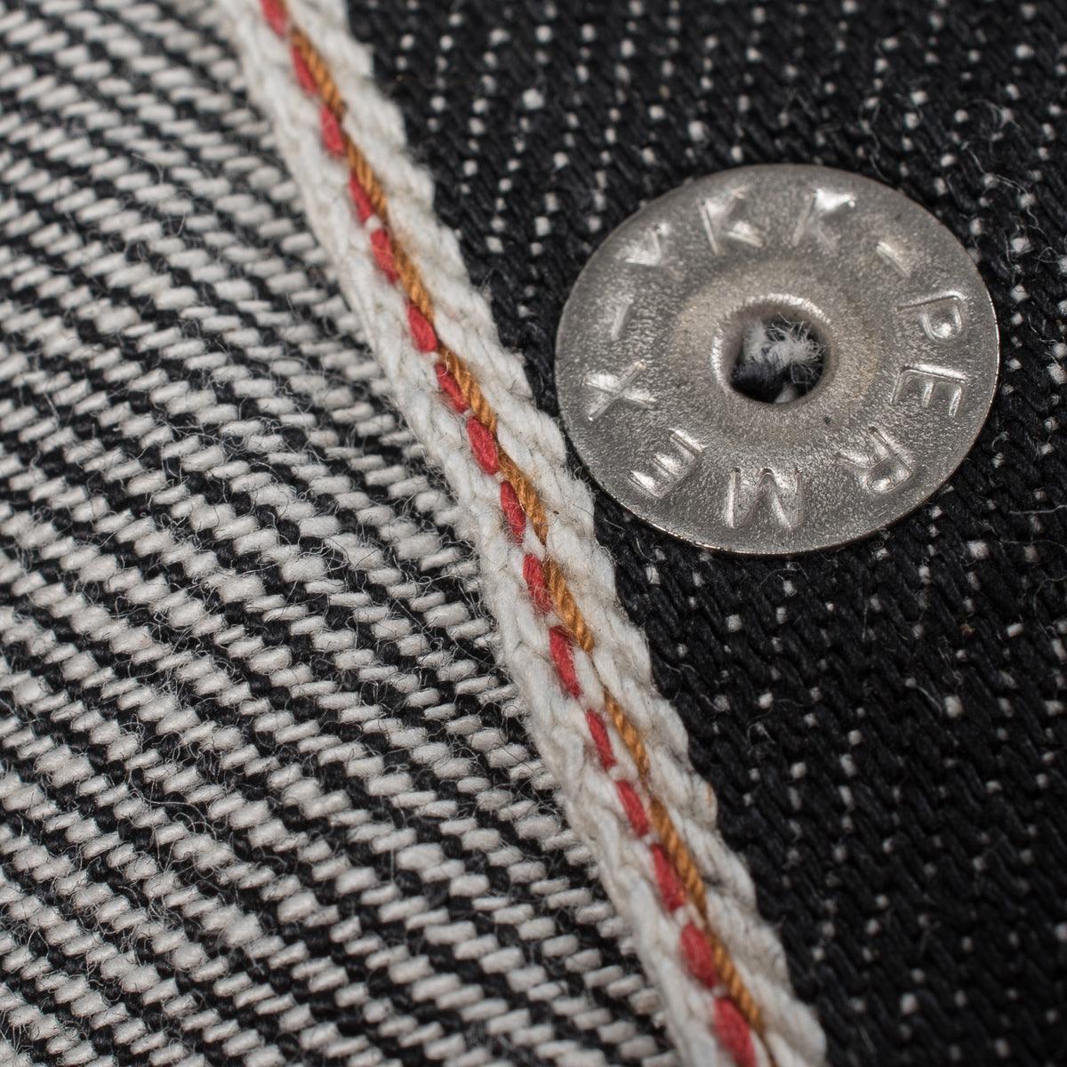 Image showing the IHSH-33-BLK - 12oz Selvedge Denim Western Shirt - Black which is a Shirts described by the following info IHSALE_M23, Iron Heart, Released, Shirts, Tops and sold on the IRON HEART GERMANY online store