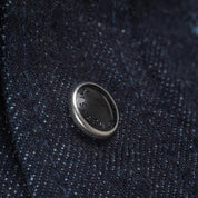 Image showing the IHSH-33-T - 12oz Selvedge Denim Western Shirt With Tonal Stitching - Indigo which is a Shirts described by the following info Iron Heart, Released, Shirts, Tops and sold on the IRON HEART GERMANY online store