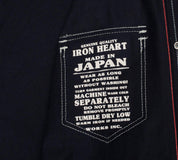 Image showing the IHSH-62-IND - 12oz Wabash Western Shirt Indigo which is a Shirts described by the following info Iron Heart, Released, Shirts, Tops and sold on the IRON HEART GERMANY online store