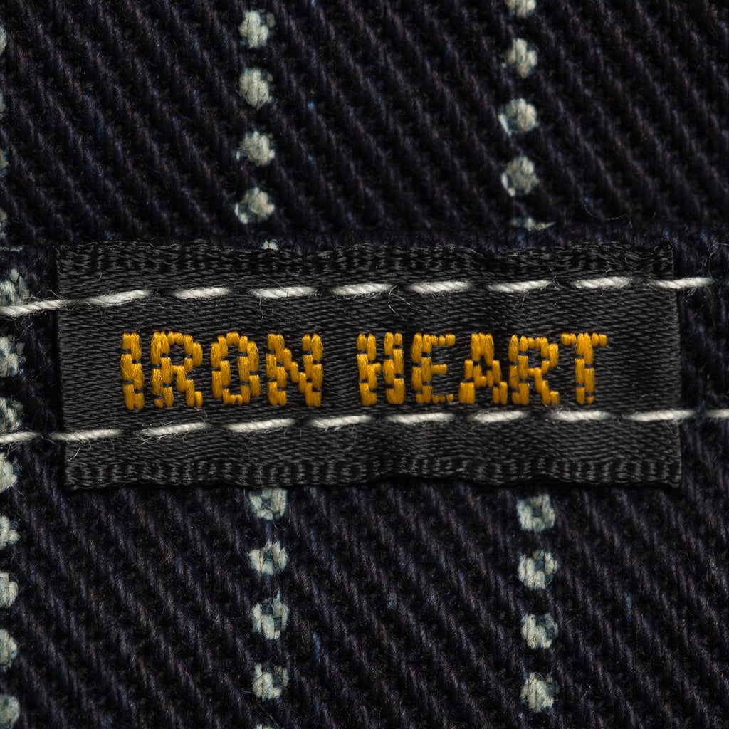 Image showing the IHSH-62-IND - 12oz Wabash Western Shirt Indigo which is a Shirts described by the following info Iron Heart, Released, Shirts, Tops and sold on the IRON HEART GERMANY online store