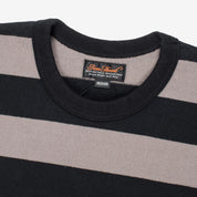 Image showing the IHTB-01-BLK/GRY - 11oz Cotton Knit Long-Sleeved Sweater which is a Sweatshirts described by the following info IHSALE, Iron Heart, Released, Sweatshirts, Tops and sold on the IRON HEART GERMANY online store