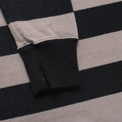 Image showing the IHTB-01-BLK/GRY - 11oz Cotton Knit Long-Sleeved Sweater which is a Sweatshirts described by the following info IHSALE, Iron Heart, Released, Sweatshirts, Tops and sold on the IRON HEART GERMANY online store