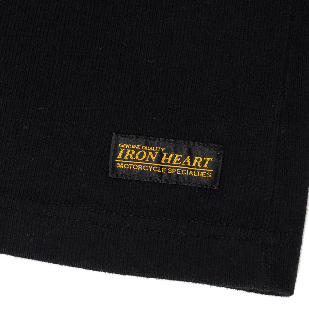 Image showing the IHTL-1501-BLK - 11oz Crew Neck Sweater Black which is a Sweatshirts described by the following info Iron Heart, Released, Sweatshirts, Tops and sold on the IRON HEART GERMANY online store