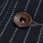 Image showing the IHV-02-IND - 12oz Wabash/Duck Work Vest- Indigo/Navy which is a Vests described by the following info Iron Heart, Released, Tops, Vests and sold on the IRON HEART GERMANY online store