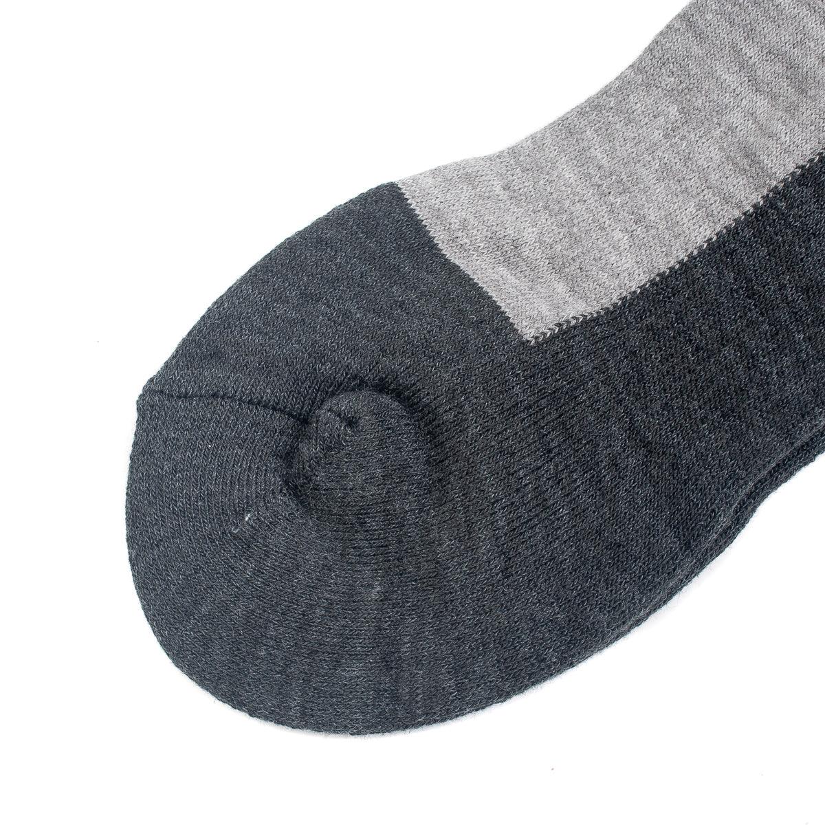 Image showing the IHG-030-GRYCHA - Iron Heart Work Boot Socks - Grey/Charcoal which is a Socks described by the following info Accessories, IHSALE_M23, Iron Heart, Released, Socks and sold on the IRON HEART GERMANY online store