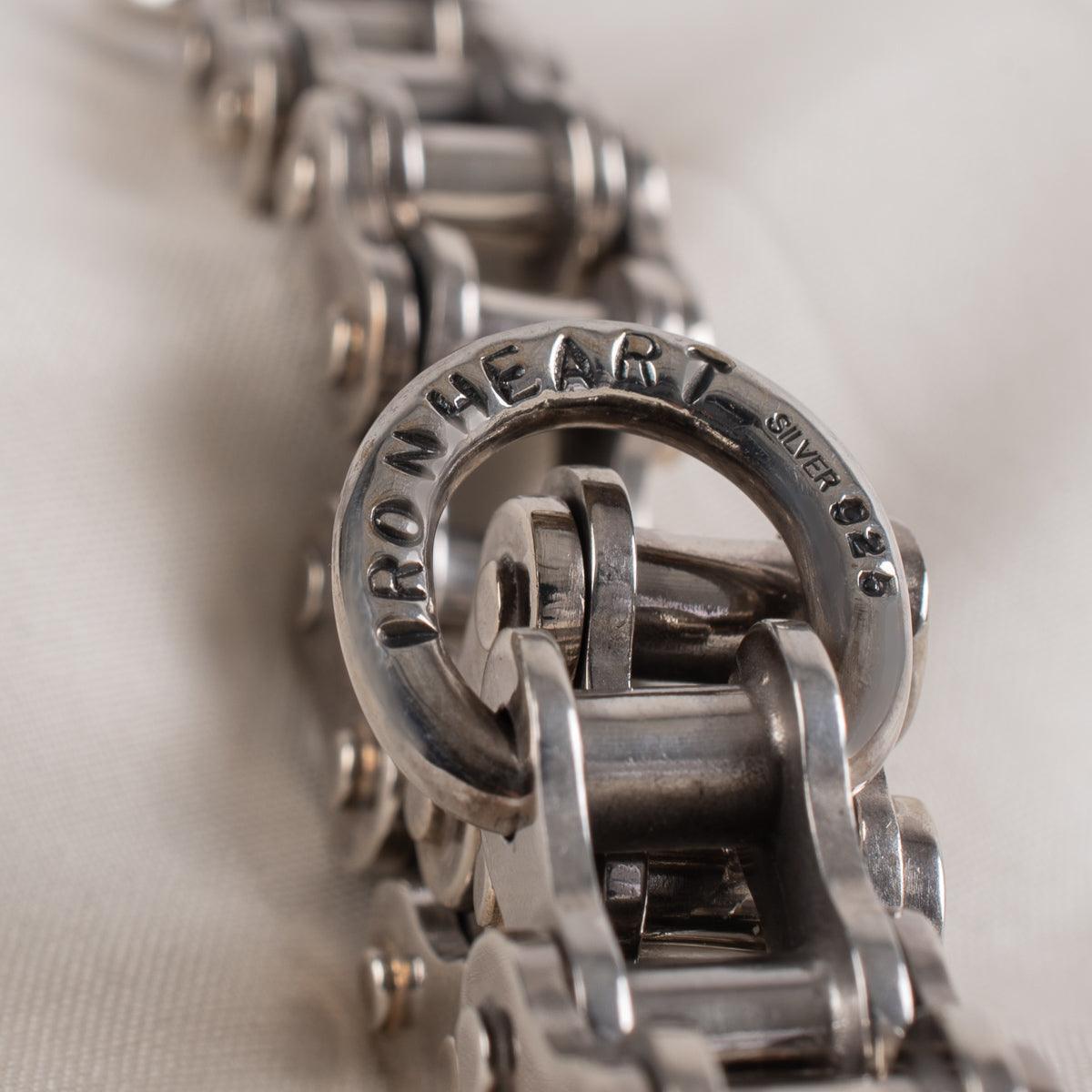 Image showing the IHSI-02 - "Motorcycle Chain" Bracelet Sterling Silver which is a Jewellery described by the following info Accessories, Iron Heart, Jewellery, Released and sold on the IRON HEART GERMANY online store