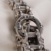 Image showing the IHSI-02 - "Motorcycle Chain" Bracelet Sterling Silver which is a Jewellery described by the following info Accessories, Iron Heart, Jewellery, Released and sold on the IRON HEART GERMANY online store