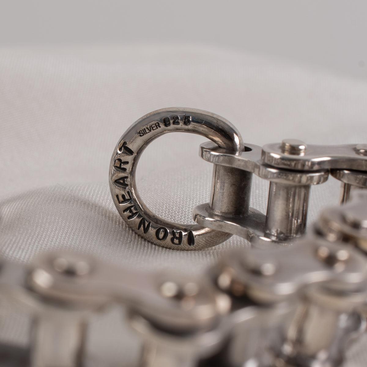 Image showing the IHSI-02 - "Motorcycle Chain" Bracelet Sterling Silver which is a Jewellery described by the following info Accessories, Iron Heart, Jewellery, Released and sold on the IRON HEART GERMANY online store