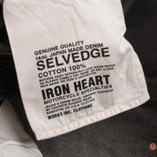 Image showing the IH-555S-142 - 14oz Selvedge Denim Super Slim Cut Jeans - Indigo which is a Jeans described by the following info 555, Bottoms, Iron Heart, Jeans, Released, Slim and sold on the IRON HEART GERMANY online store
