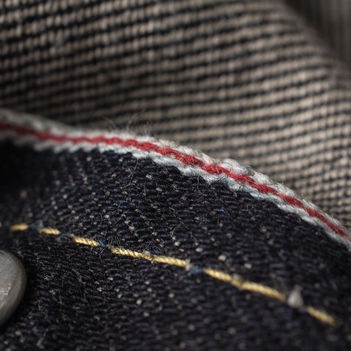 Image showing the IH-555S-142 - 14oz Selvedge Denim Super Slim Cut Jeans - Indigo which is a Jeans described by the following info 555, Bottoms, Iron Heart, Jeans, Released, Slim and sold on the IRON HEART GERMANY online store
