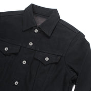 Image showing the IH-9526PJ - 21oz Denim Type III Jacket Superblack which is a Jackets described by the following info Iron Heart, Jackets, Released, Tops and sold on the IRON HEART GERMANY online store