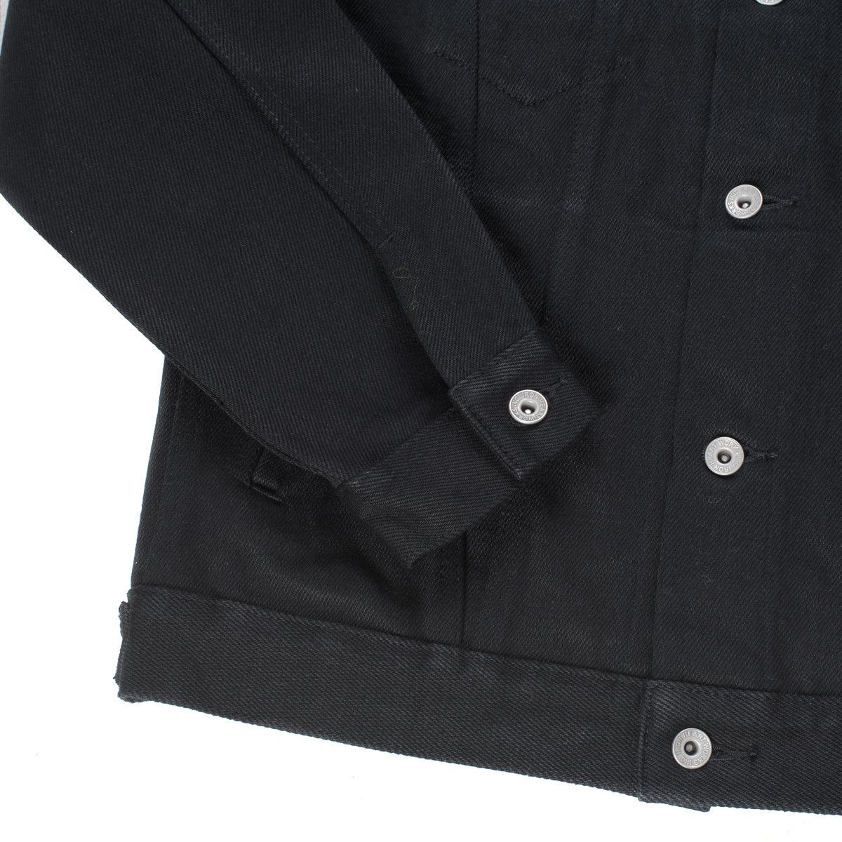 Image showing the IH-9526PJ - 21oz Denim Type III Jacket Superblack which is a Jackets described by the following info Iron Heart, Jackets, Released, Tops and sold on the IRON HEART GERMANY online store