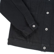 Image showing the IH-9526PJ - 21oz Denim Type III Jacket Superblack which is a Jackets described by the following info Iron Heart, Jackets, Released, Tops and sold on the IRON HEART GERMANY online store