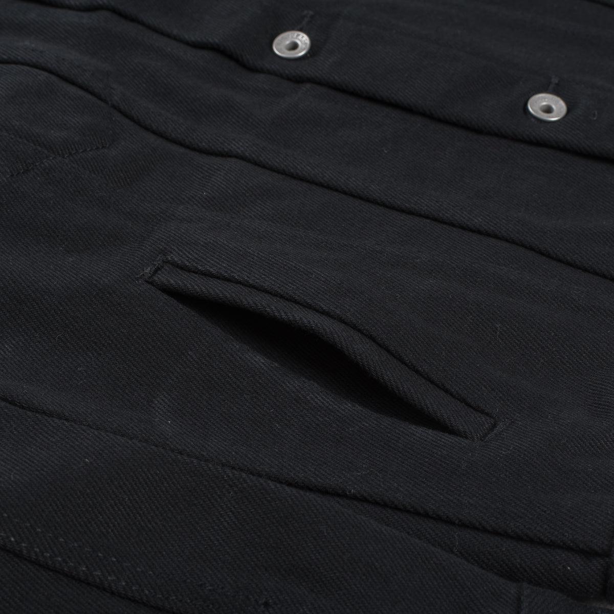 Image showing the IH-9526PJ - 21oz Denim Type III Jacket Superblack which is a Jackets described by the following info Iron Heart, Jackets, Released, Tops and sold on the IRON HEART GERMANY online store