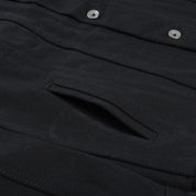 Image showing the IH-9526PJ - 21oz Denim Type III Jacket Superblack which is a Jackets described by the following info Iron Heart, Jackets, Released, Tops and sold on the IRON HEART GERMANY online store