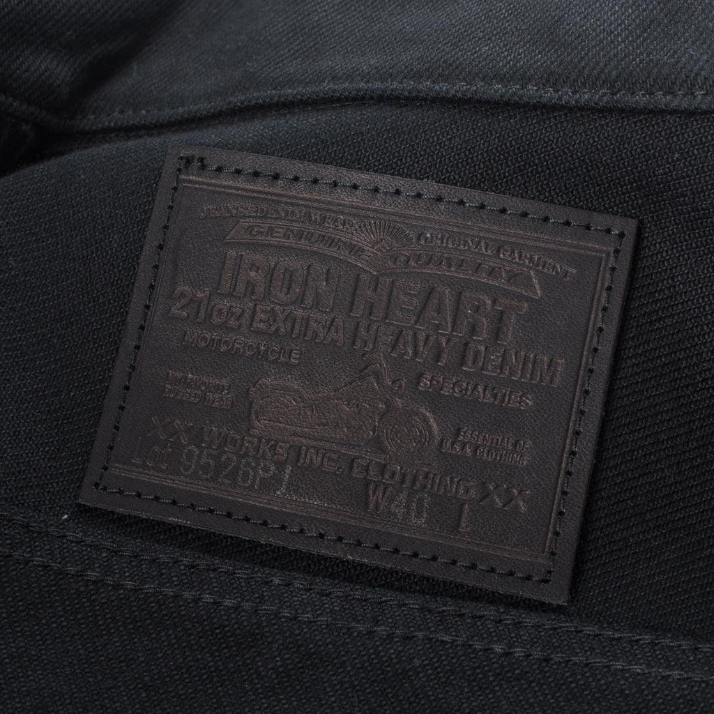 Image showing the IH-9526PJ - 21oz Denim Type III Jacket Superblack which is a Jackets described by the following info Iron Heart, Jackets, Released, Tops and sold on the IRON HEART GERMANY online store