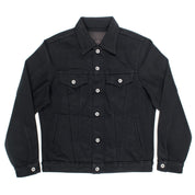 Image showing the IH-9526PJ - 21oz Denim Type III Jacket Superblack which is a Jackets described by the following info Iron Heart, Jackets, Released, Tops and sold on the IRON HEART GERMANY online store