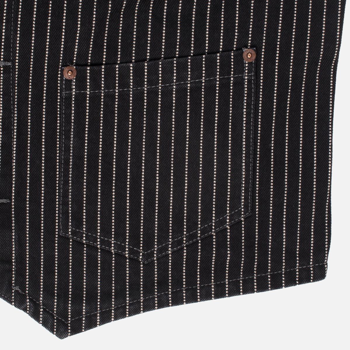 Image showing the IHV-02-BLK - 12oz Wabash/Duck Work Vest - Black/Black which is a Vests described by the following info Iron Heart, Released, Tops, Vests and sold on the IRON HEART GERMANY online store