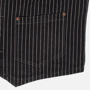Image showing the IHV-02-BLK - 12oz Wabash/Duck Work Vest - Black/Black which is a Vests described by the following info Iron Heart, Released, Tops, Vests and sold on the IRON HEART GERMANY online store