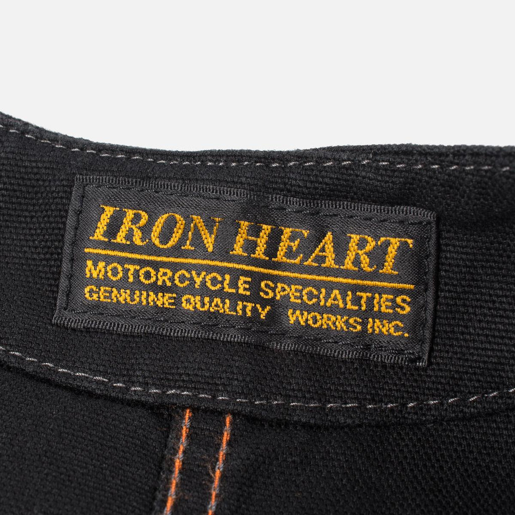 Image showing the IHV-02-BLK - 12oz Wabash/Duck Work Vest - Black/Black which is a Vests described by the following info Iron Heart, Released, Tops, Vests and sold on the IRON HEART GERMANY online store