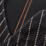 Image showing the IHV-02-BLK - 12oz Wabash/Duck Work Vest - Black/Black which is a Vests described by the following info Iron Heart, Released, Tops, Vests and sold on the IRON HEART GERMANY online store
