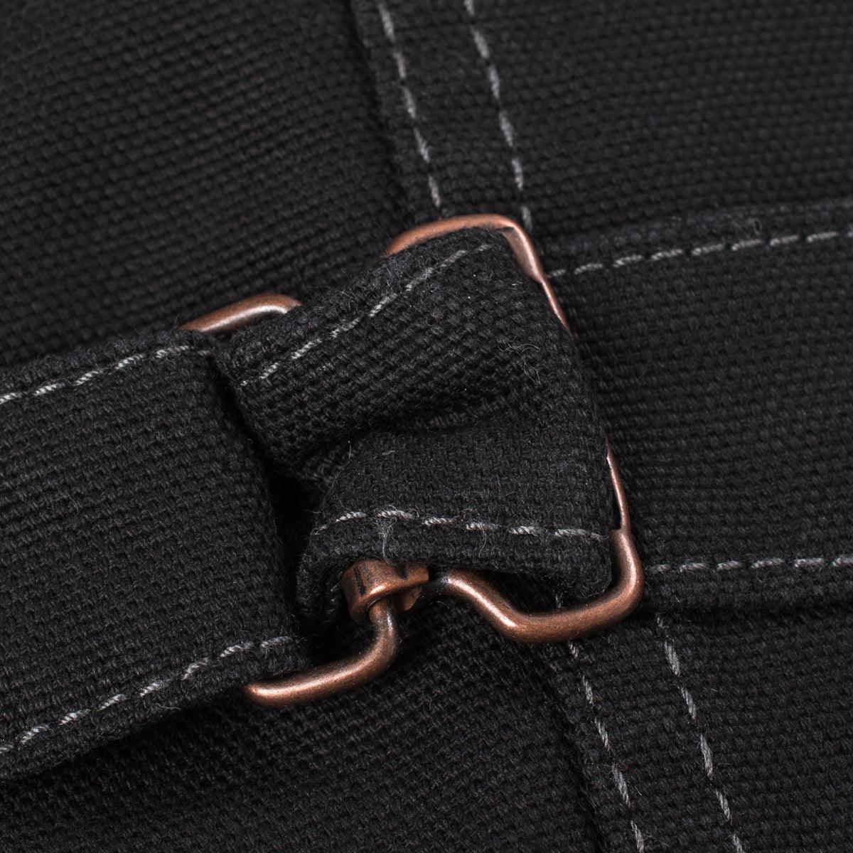 Image showing the IHV-02-BLK - 12oz Wabash/Duck Work Vest - Black/Black which is a Vests described by the following info Iron Heart, Released, Tops, Vests and sold on the IRON HEART GERMANY online store
