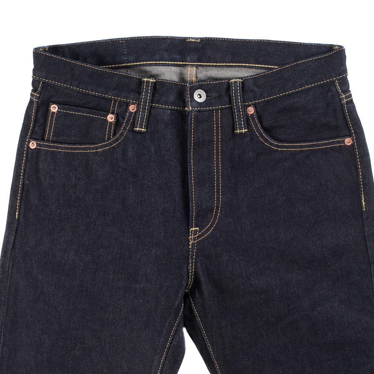 Image showing the IH-666S-142 - 14oz Selvedge Denim Slim Straight Cut Jeans - Indigo which is a Jeans described by the following info 666, Bottoms, Iron Heart, Jeans, Released, Slim, Straight and sold on the IRON HEART GERMANY online store