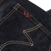 Image showing the IH-666S-142 - 14oz Selvedge Denim Slim Straight Cut Jeans - Indigo which is a Jeans described by the following info 666, Bottoms, Iron Heart, Jeans, Released, Slim, Straight and sold on the IRON HEART GERMANY online store