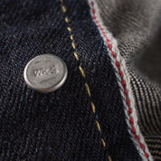 Image showing the IH-666S-142 - 14oz Selvedge Denim Slim Straight Cut Jeans - Indigo which is a Jeans described by the following info 666, Bottoms, Iron Heart, Jeans, Released, Slim, Straight and sold on the IRON HEART GERMANY online store