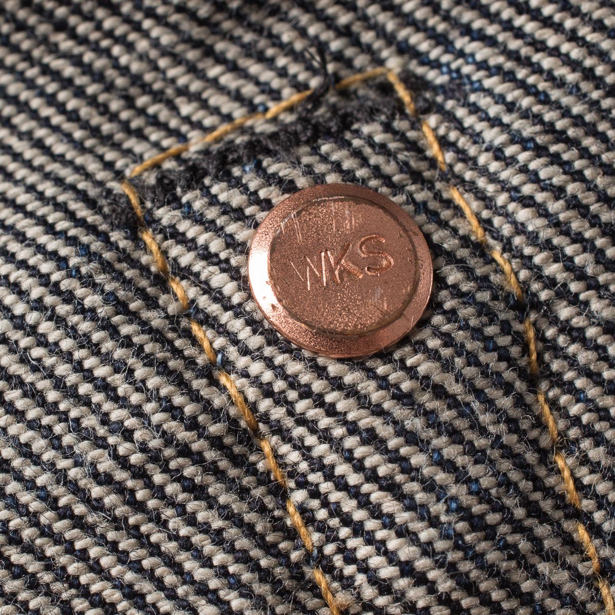 Image showing the IH-666S-142 - 14oz Selvedge Denim Slim Straight Cut Jeans - Indigo which is a Jeans described by the following info 666, Bottoms, Iron Heart, Jeans, Released, Slim, Straight and sold on the IRON HEART GERMANY online store