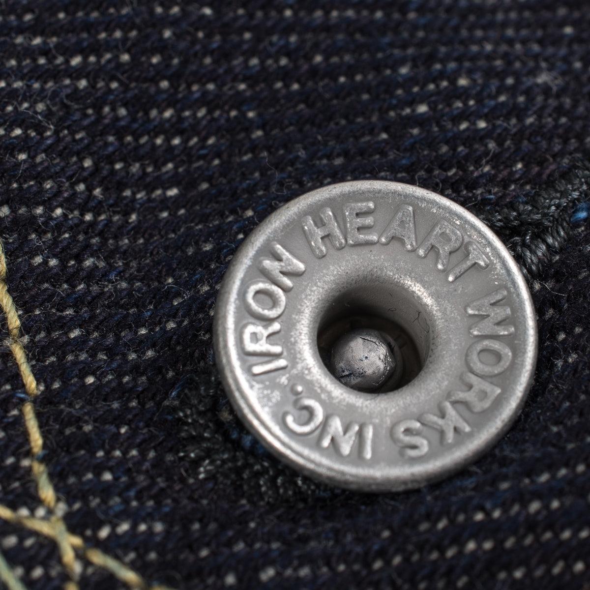 Image showing the IH-526PJ - 21oz Selvedge Denim Type III Jacket Indigo which is a Jackets described by the following info Iron Heart, Jackets, Released, Tops and sold on the IRON HEART GERMANY online store