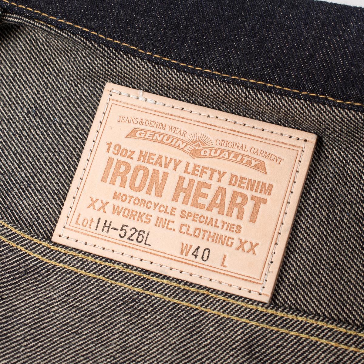 Image showing the IH-526L - 19oz Left-Hand Twill Selvedge Denim Type III Jacket - Indigo washed which is a Jackets described by the following info Bargain, Iron Heart, Jackets, Released, Tops and sold on the IRON HEART GERMANY online store