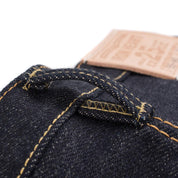 Image showing the IH-555-XHS - 25oz Selvedge Denim Slim Straight Cut Jeans in Indigo which is a Jeans described by the following info 555, Bottoms, Iron Heart, Jeans, Released and sold on the IRON HEART GERMANY online store