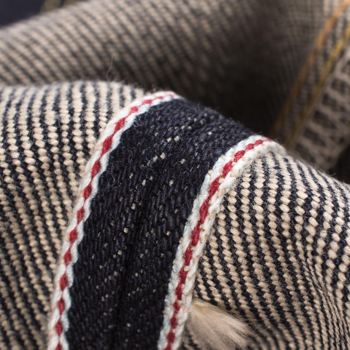 Image showing the IH-555-XHS - 25oz Selvedge Denim Slim Straight Cut Jeans in Indigo which is a Jeans described by the following info 555, Bottoms, Iron Heart, Jeans, Released and sold on the IRON HEART GERMANY online store