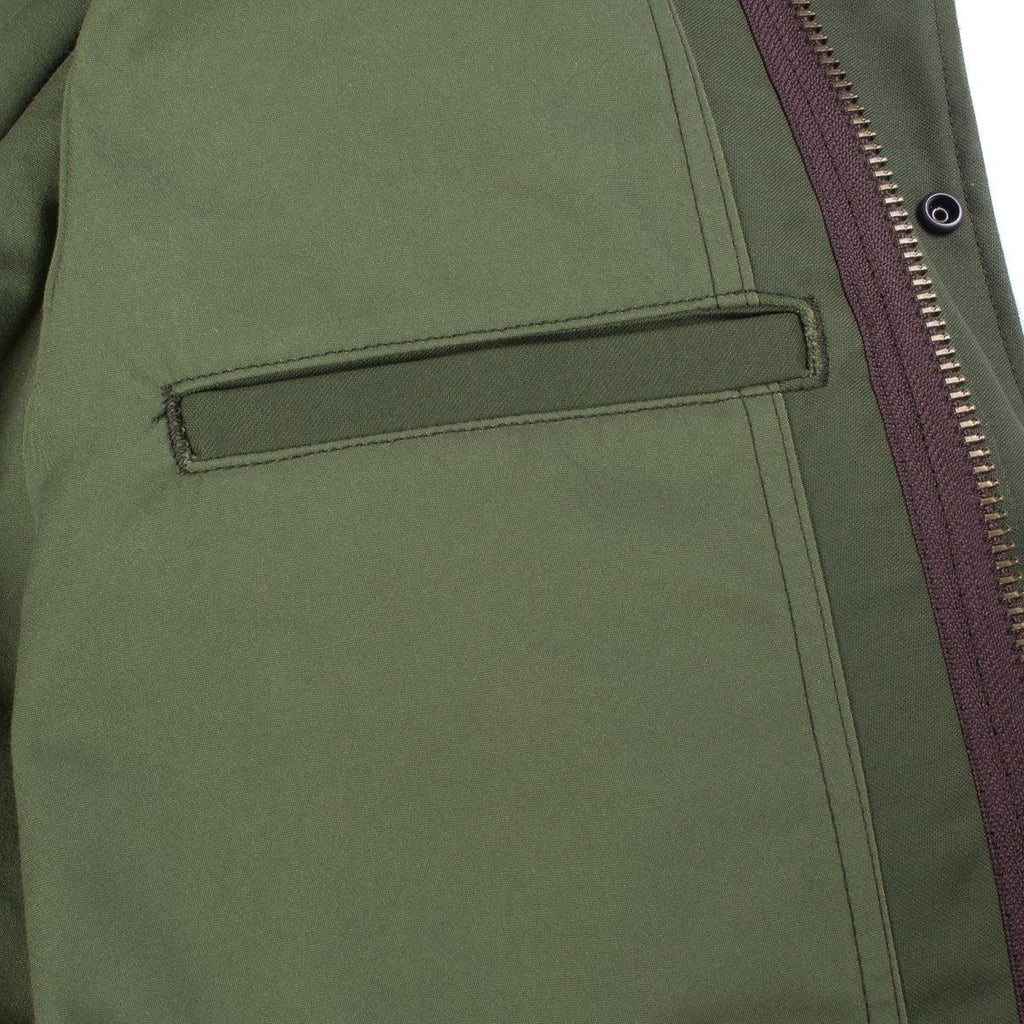 Image showing the IHM-27-OLV - Sateen M65 Field Jacket - Olive which is a Jackets described by the following info Iron Heart, Jackets, Released, Tops and sold on the IRON HEART GERMANY online store