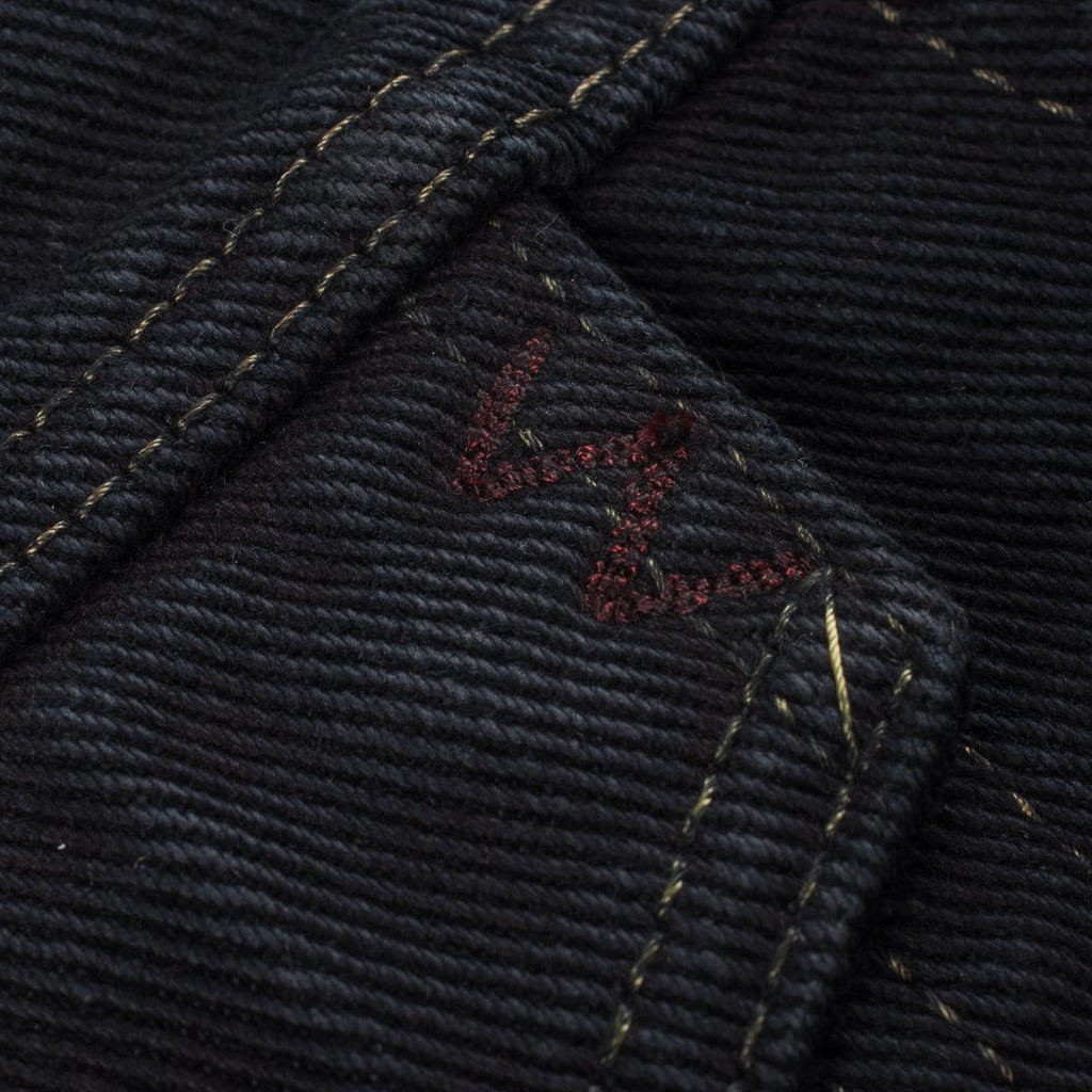 Image showing the IH-526Lod - 19 oz. Lefthand Twill Type III Denim Jacket - Black Overdyed which is a Jackets described by the following info Iron Heart, Jackets, Released, Tops and sold on the IRON HEART GERMANY online store