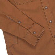 Image showing the IHSH-189-BRN - 17oz Duck Work Shirt Style CPO Brown which is a Shirts described by the following info Iron Heart, Released, Shirts, Tops and sold on the IRON HEART GERMANY online store