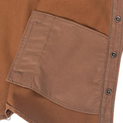 Image showing the IHSH-189-BRN - 17oz Duck Work Shirt Style CPO Brown which is a Shirts described by the following info Iron Heart, Released, Shirts, Tops and sold on the IRON HEART GERMANY online store