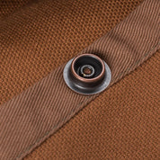 Image showing the IHSH-189-BRN - 17oz Duck Work Shirt Style CPO Brown which is a Shirts described by the following info Iron Heart, Released, Shirts, Tops and sold on the IRON HEART GERMANY online store