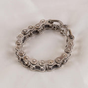 Image showing the IHSI-02 - "Motorcycle Chain" Bracelet Sterling Silver which is a Jewellery described by the following info Accessories, Iron Heart, Jewellery, Released and sold on the IRON HEART GERMANY online store