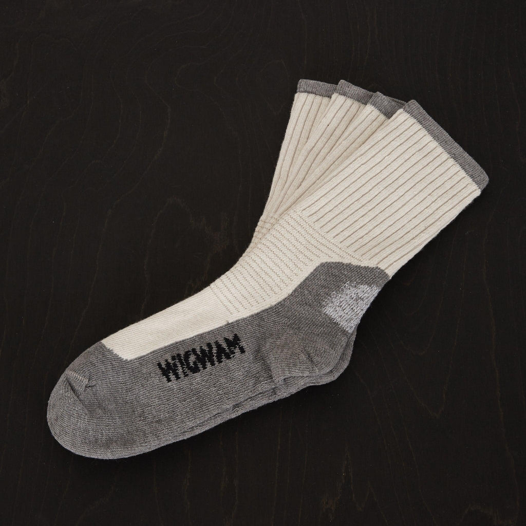 Image showing the WI-S1349-WHT/GRY - Wigwam At Work DuraSole Pro 2-Pack Socks White/Grey which is a Socks described by the following info Footwear, IHSALE_M23, Socks, Wigwam and sold on the IRON HEART GERMANY online store
