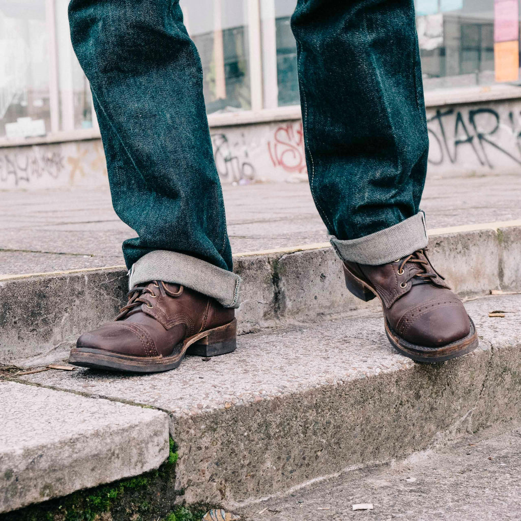Image showing the WE-BRCXL907-BRN - WESCO Custom Hendrik Chromexcel - Brown which is a Boots described by the following info Boots, Footwear, Wesco and sold on the IRON HEART GERMANY online store