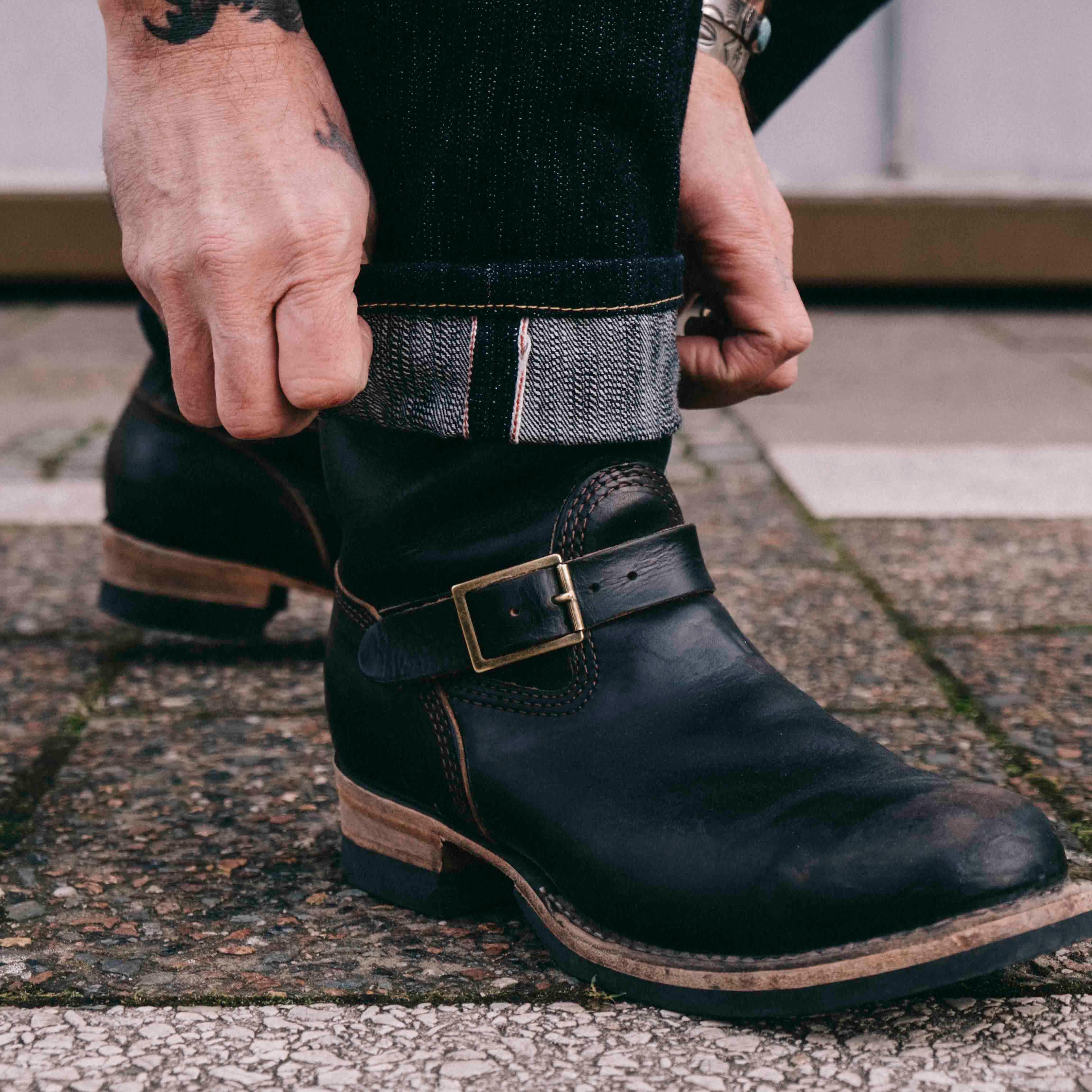 Image showing the WESCO - Custom Boss Engineer Black Chromexcel which is a Boots described by the following info Boots, Footwear, Wesco and sold on the IRON HEART GERMANY online store